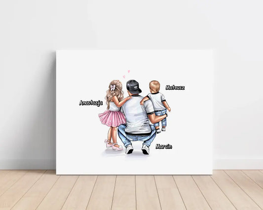 Obraz na plátne pre otca + syn/dcérka #28