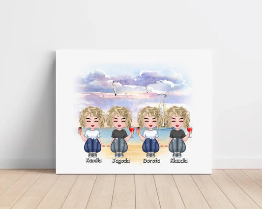 Obraz na plátne pre priateľky 1-4 osoby #32