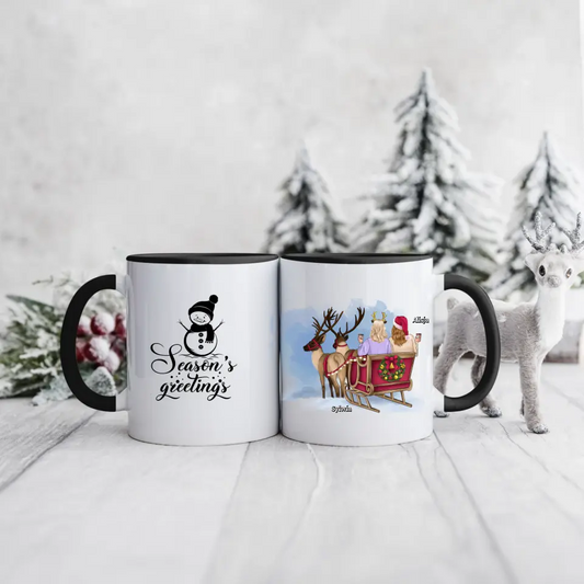 Hrnčeky pre priateľky vianočný 2 osoby #1