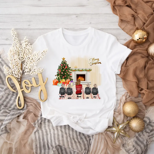 Tričká s potlačou - mamička + max 1-4 detí - Vianoce #23