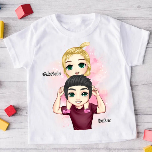 Tričká s potlačou pre otca + dcérka #14