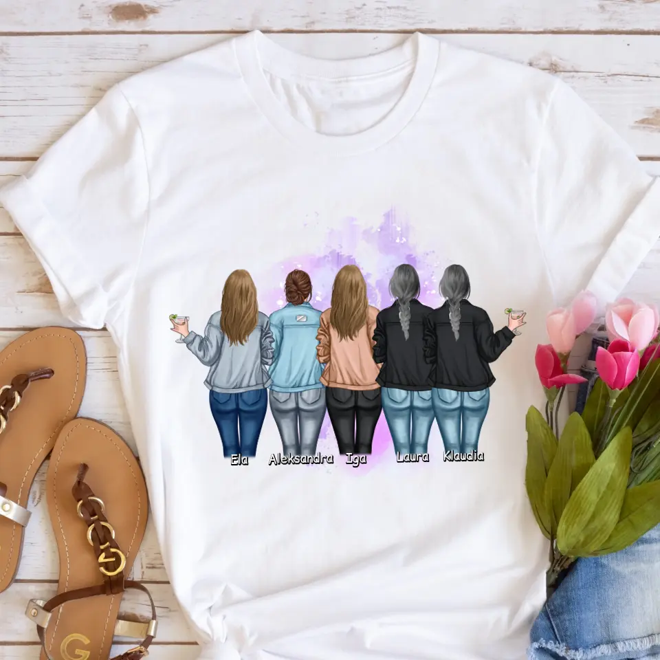 Tričká s potlačou pre priateľky max. 2-5 osoby #31