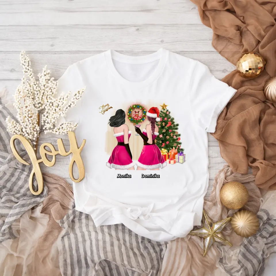 Tričká s potlačou pre priateľky - Vianoce #2