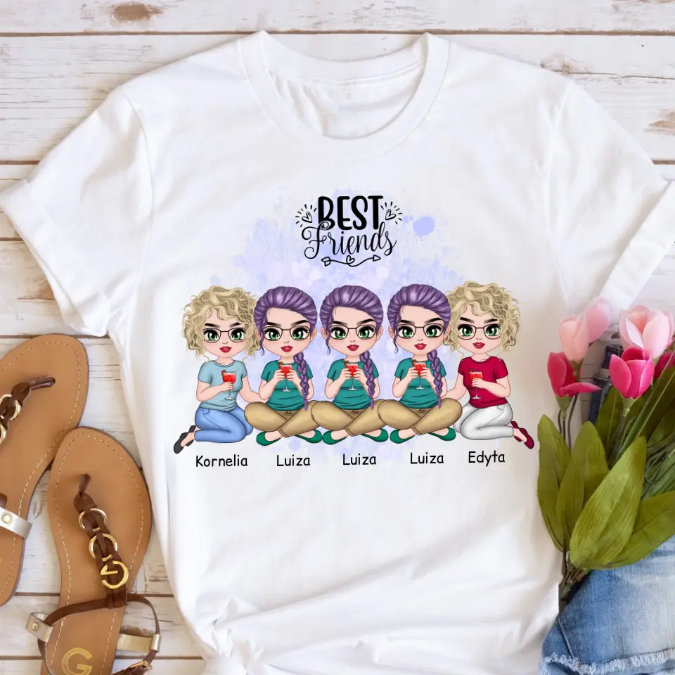 Tričká s potlačou pre priateľky max. 1-5 osoby #35