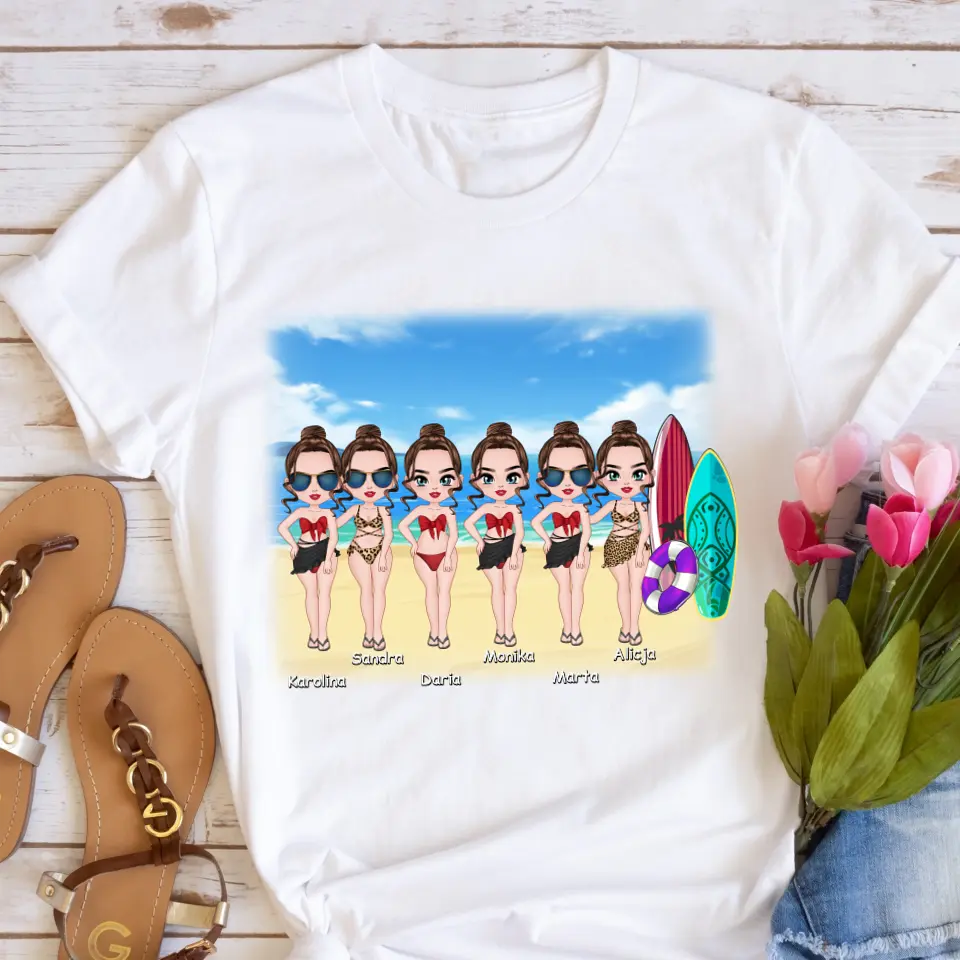 Tričká s potlačou pre priateľky 1-6 osoby #38