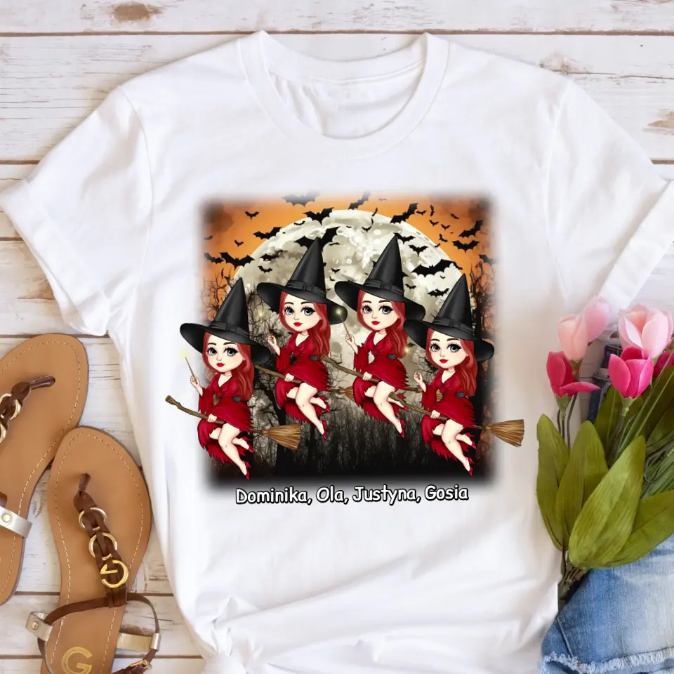 Tričká s potlačou pre priateľky max. 1-4 osoby na Halloween #2