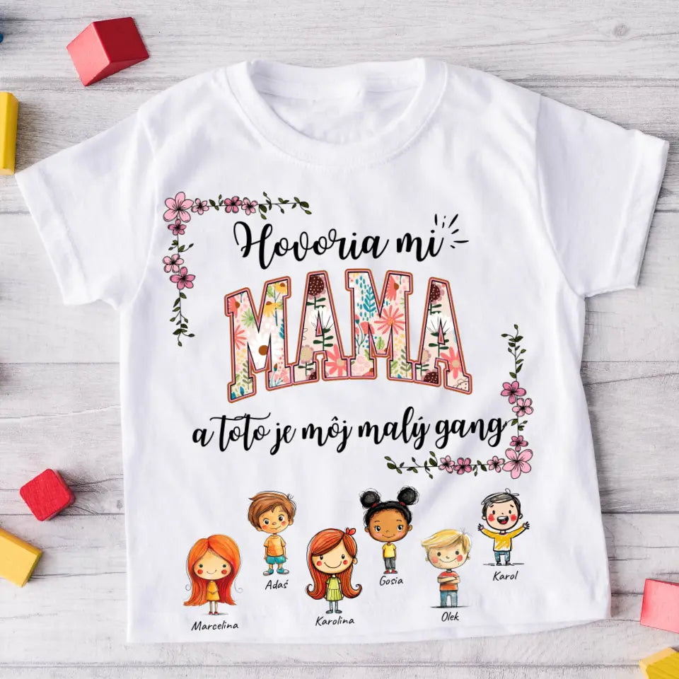 Tričká s potlačou - mama + 1-6 detí #121