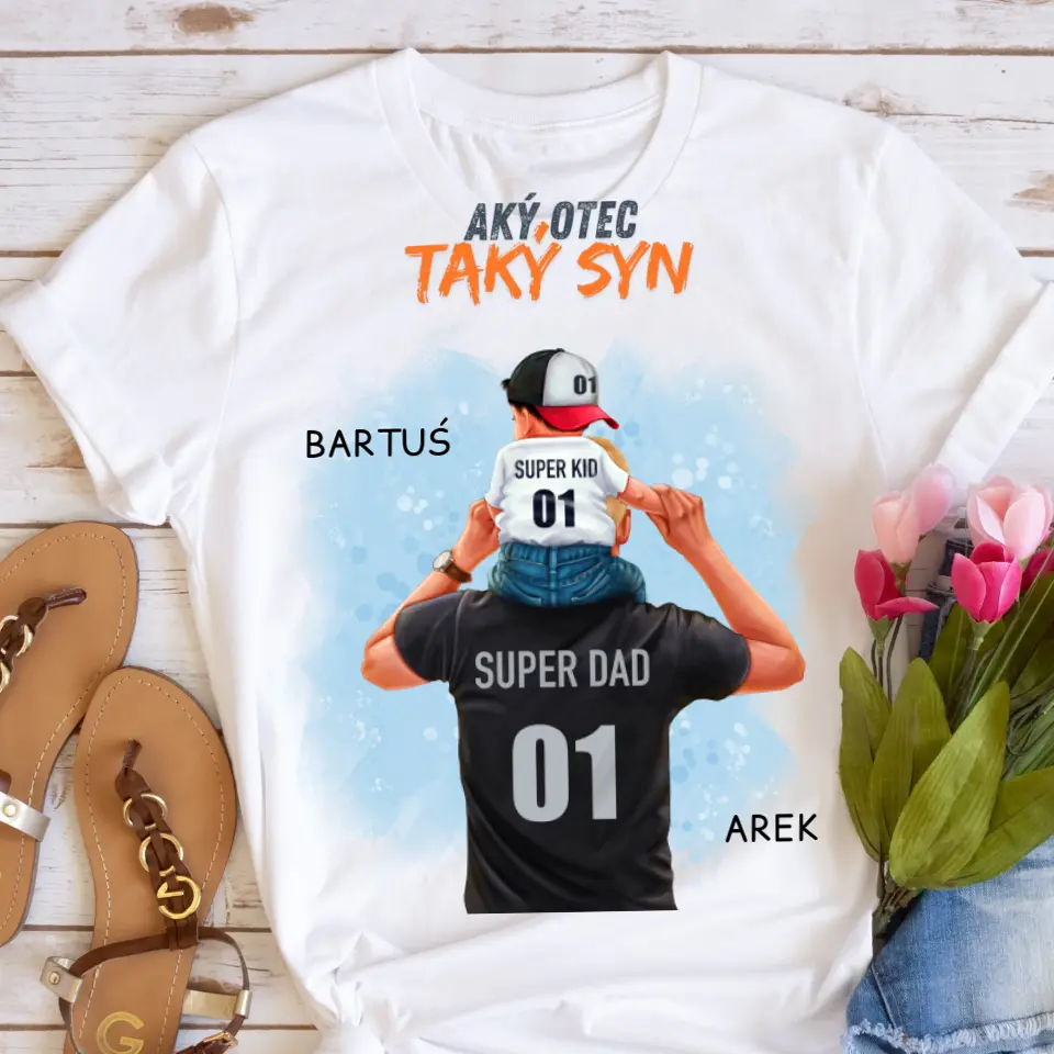 Tričká s potlačou pre otca + syn #5