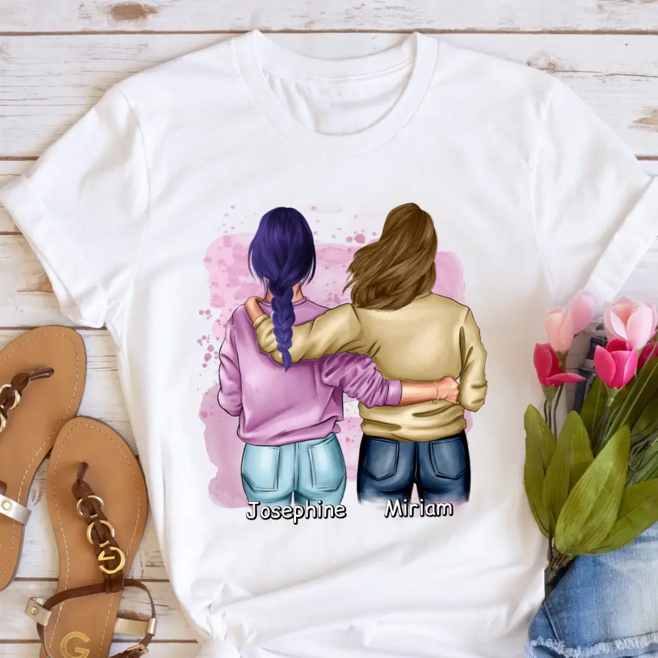 Tričká s potlačou pre priateľky 2 osoby #29