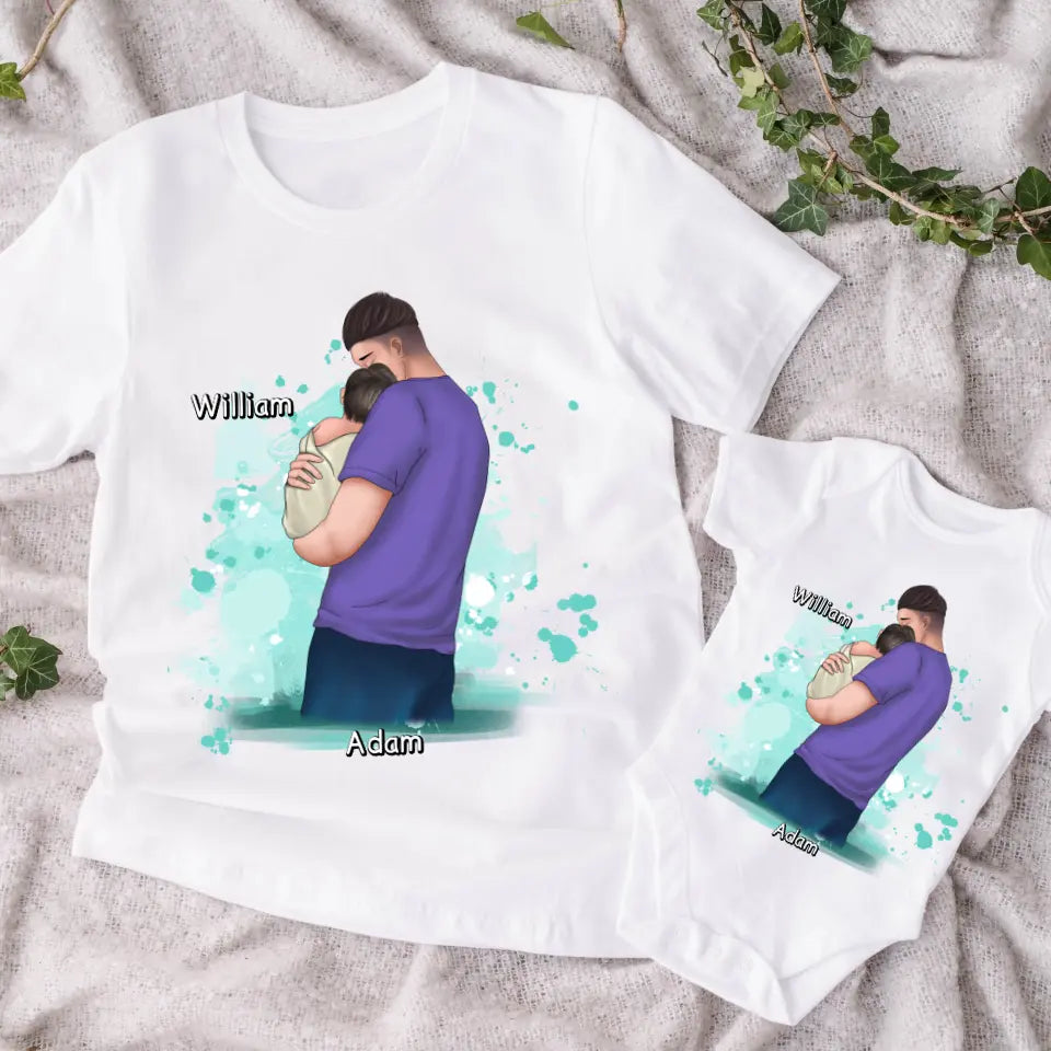 Tričká s potlačou pre otca a dieťa #17