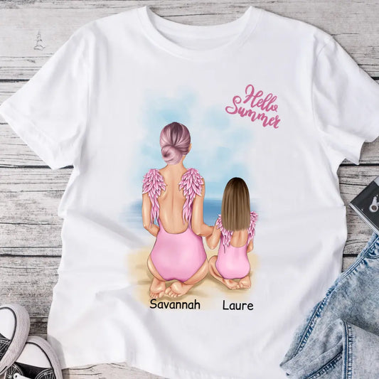 Tričká s potlačou - mama s dcérou #19