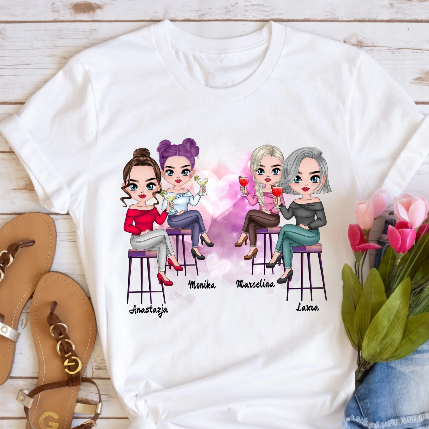 Tričká s potlačou pre priateľky max. 2-4 osoby #22