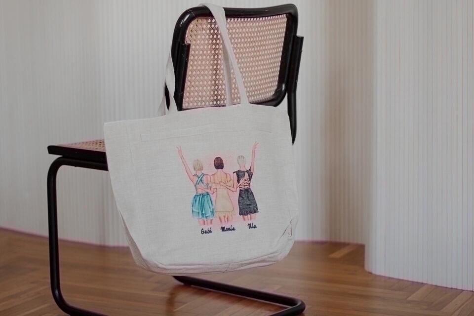 Personalizovaná nákupná taška pre priateľky max. 1-5 osoby #16