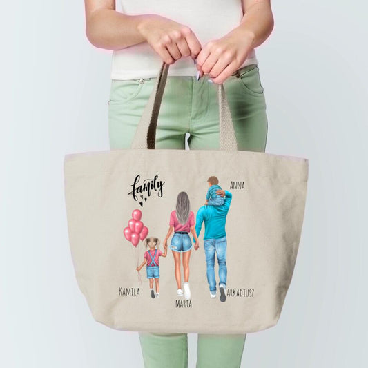Personalizovaná rodinná taška + 1-2 detí #24