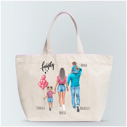 Personalizovaná rodinná taška + 1-2 detí #24