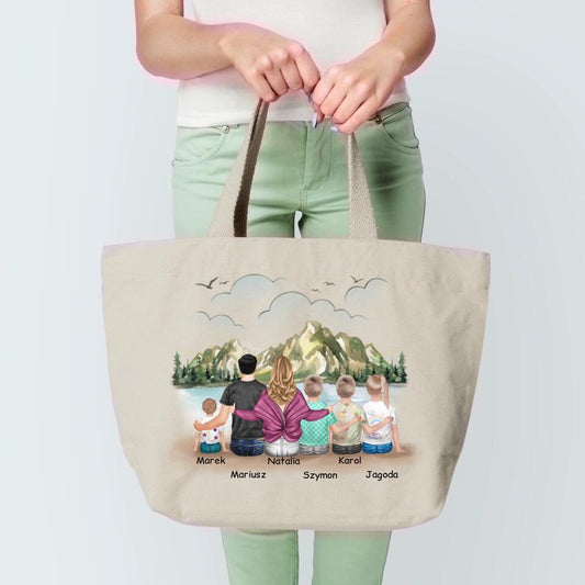 Personalizovaná rodinná taška + max 1-4 detí #26