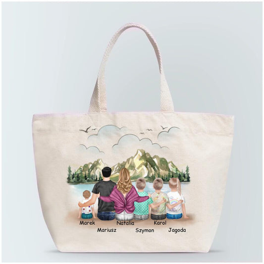 Personalizovaná rodinná taška + max 1-4 detí #26
