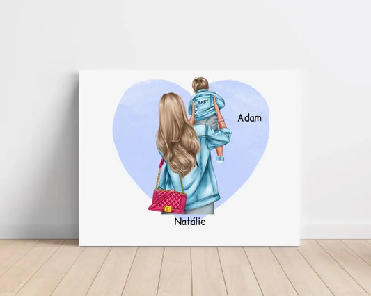 Obraz na plátne pre mamu + syna #7