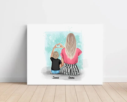 Obraz na plátne pre mamu + syna #6