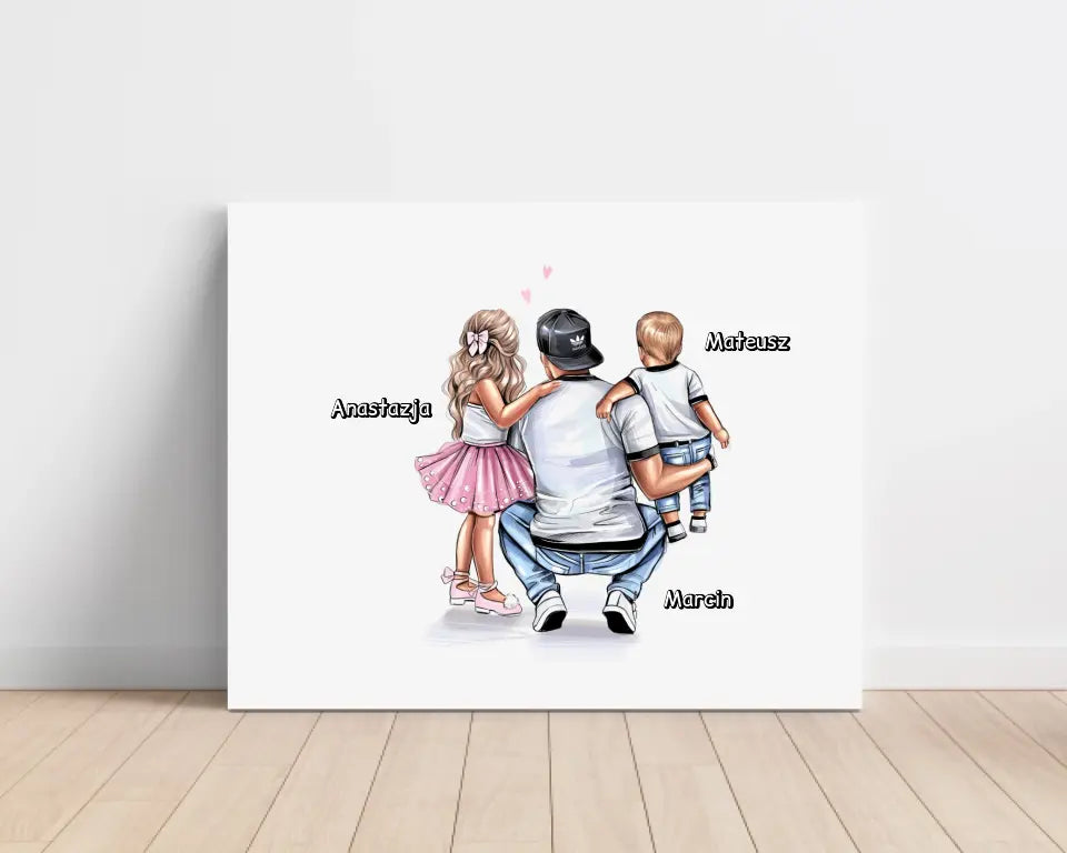 Obraz na plátne pre otca + syn/dcérka #28