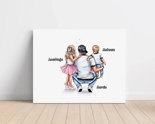 Obraz na plátne pre otca + syn/dcérka #28