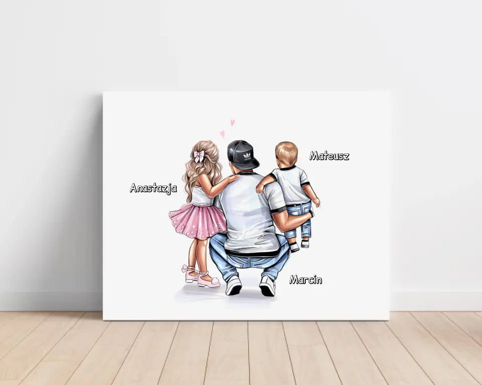 Obraz na plátne pre otca + syn/dcérka #28