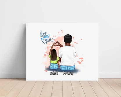 Obraz na plátne pre otca + dcérka #29