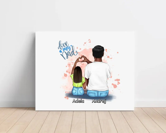 Obraz na plátne pre otca + dcérka #29