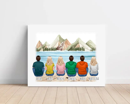 Obraz na plátne pre priateľky - žena alebo muž max. max. 1-6 osoby #31