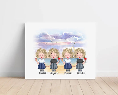 Obraz na plátne pre priateľky 1-4 osoby #32