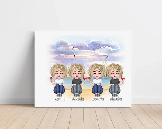 Obraz na plátne pre priateľky 1-4 osoby #32