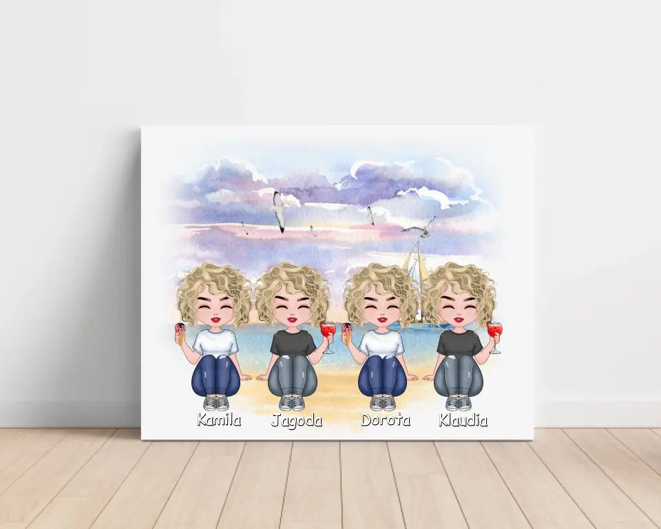 Obraz na plátne pre priateľky 1-4 osoby #32