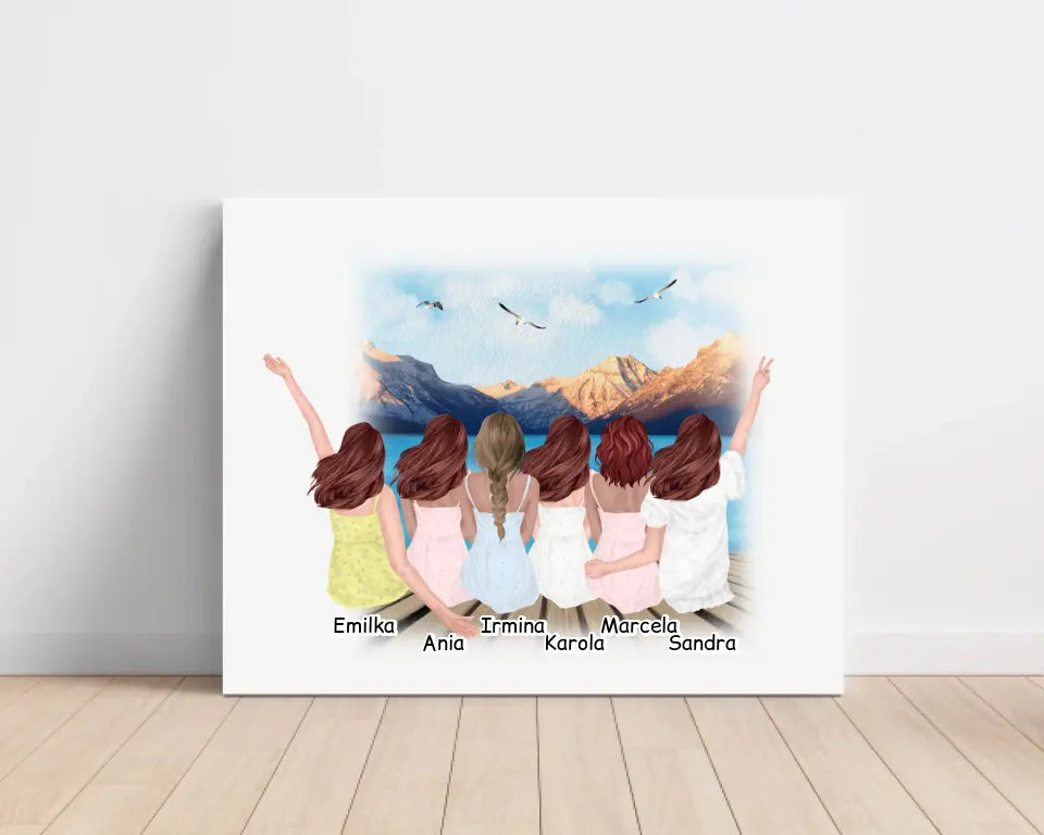 Obraz na plátne pre priateľky max. 1-6 osoby #34