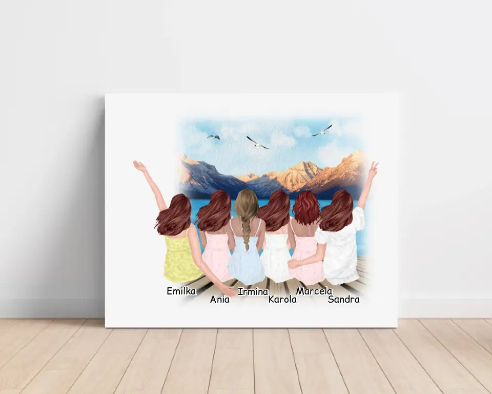 Obraz na plátne pre priateľky max. 1-6 osoby #34