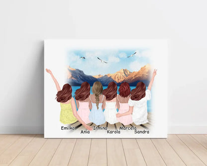 Obraz na plátne pre priateľky max. 1-6 osoby #34
