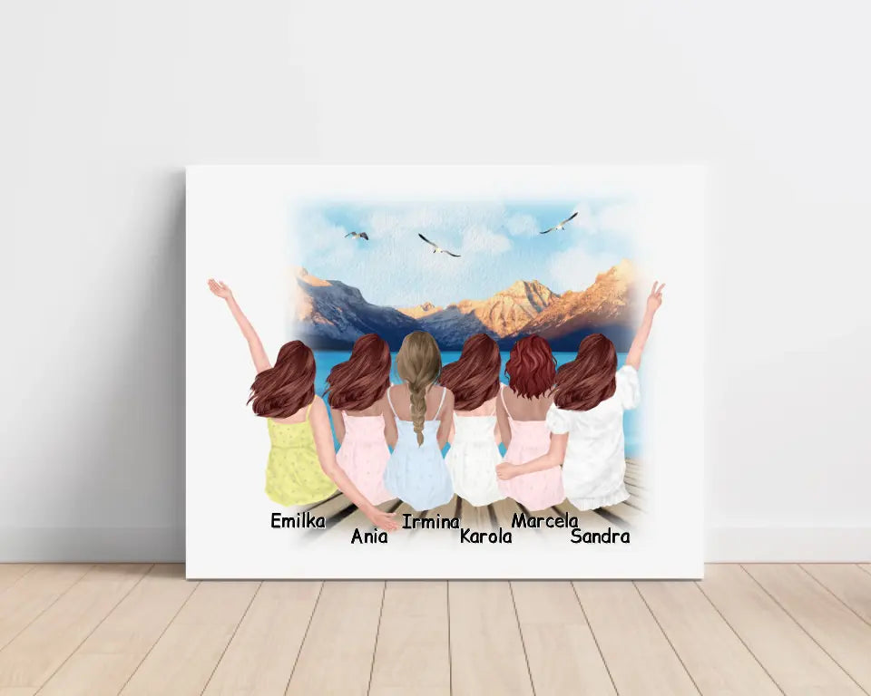 Obraz na plátne pre priateľky max. 1-6 osoby #34