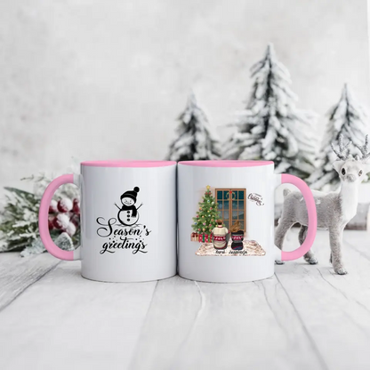 Hrnčeky pre páry vianočný #8