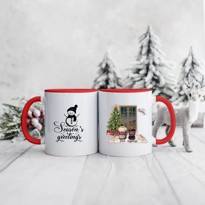 Hrnčeky pre páry vianočný #8