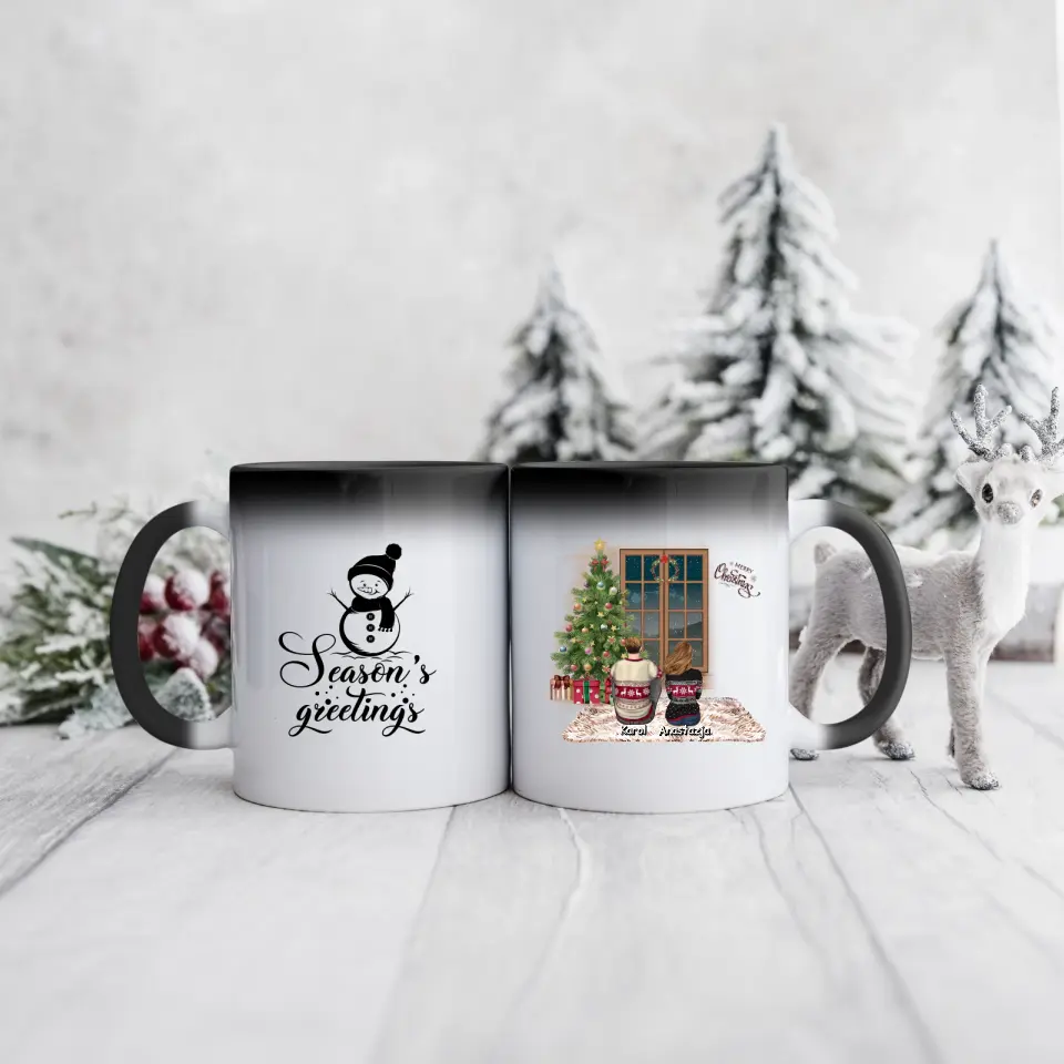 Hrnčeky pre páry vianočný #8