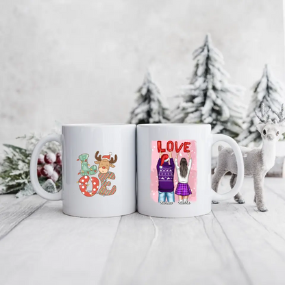 Hrnčeky pre páry vianočný #6