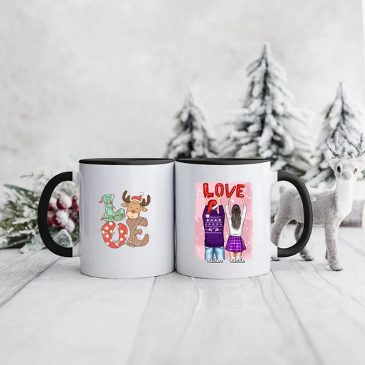 Hrnčeky pre páry vianočný #6