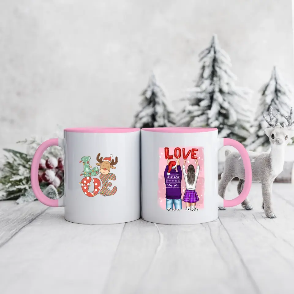 Hrnčeky pre páry vianočný #6