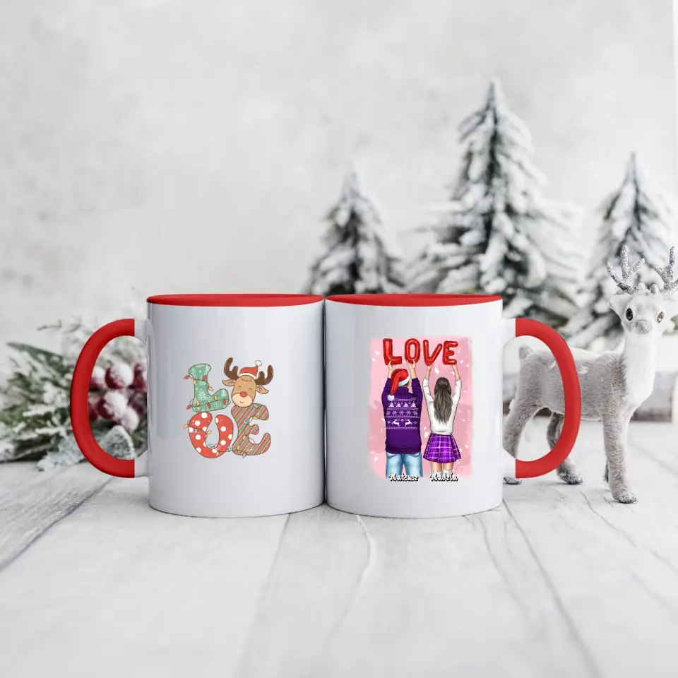 Hrnčeky pre páry vianočný #6