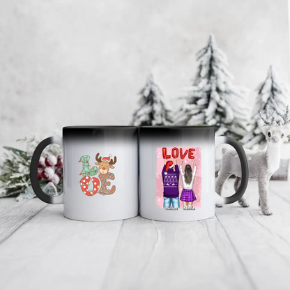 Hrnčeky pre páry vianočný #6