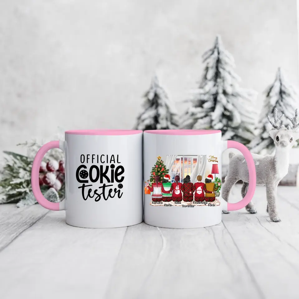 Hrnčeky pre priateľky vianočný 2-6 osoby #5