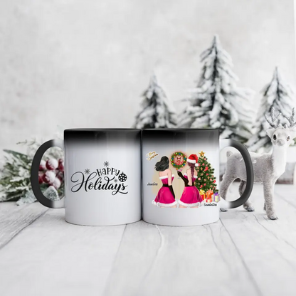 Hrnčeky pre priateľky vianočný 2 osoby #4