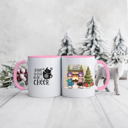 Hrnčeky pre priateľky vianočný 2 osoby #3