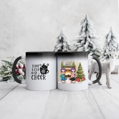 Hrnčeky pre priateľky vianočný 2 osoby #3