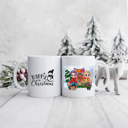 Hrnčeky pre priateľky vianočný 2 osoby #2