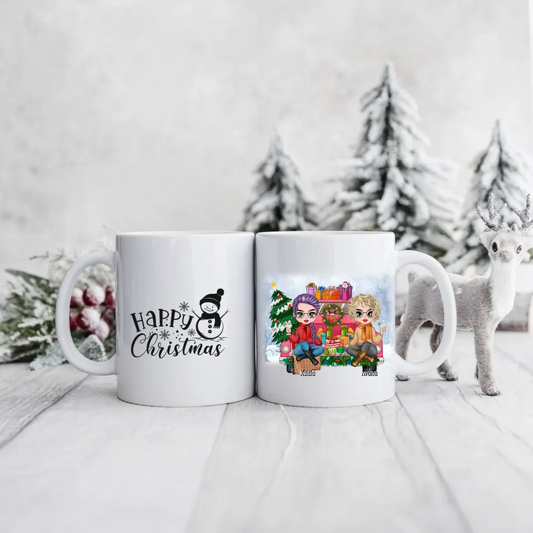 Hrnčeky pre priateľky vianočný 2 osoby #2